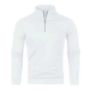 DiVogue | Mjuk stickad tröja med halv blixtlås