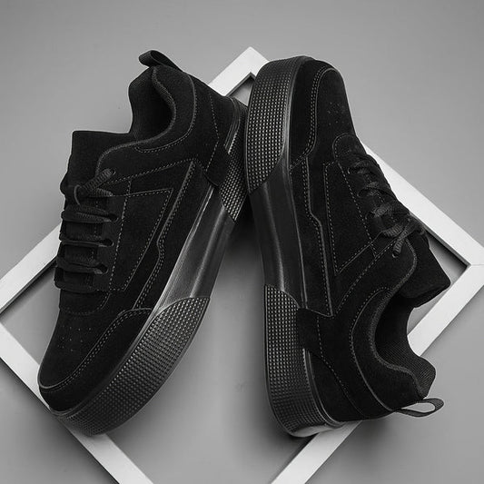 Herrens Minimalistiska Sneakers i Syntetiskt Material