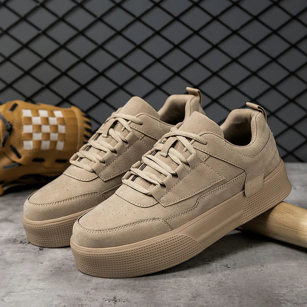 Herrens Minimalistiska Sneakers i Syntetiskt Material