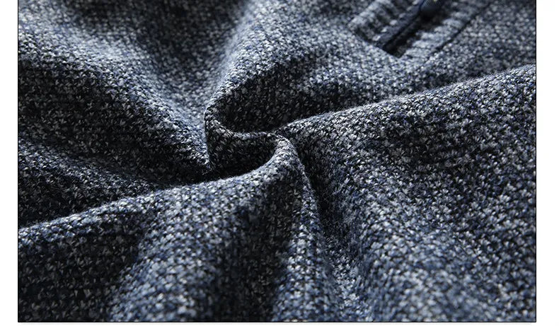 Herrfleece Tröja | Varm Halvdragkedja